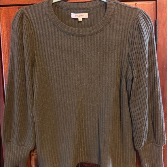 Madewell Sweaters - Madewell Women's Olive Ribbed Sweater size XS